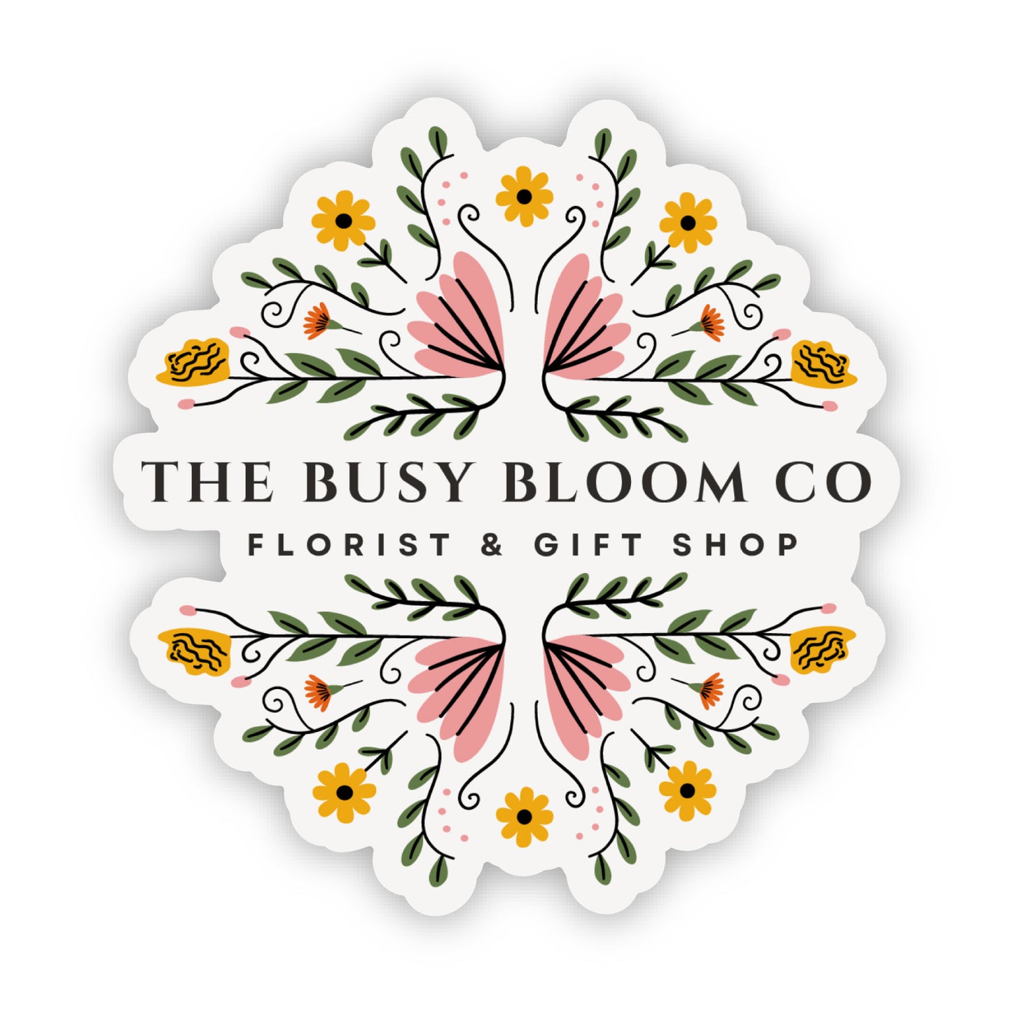 The Busy Bloom Co Sticker