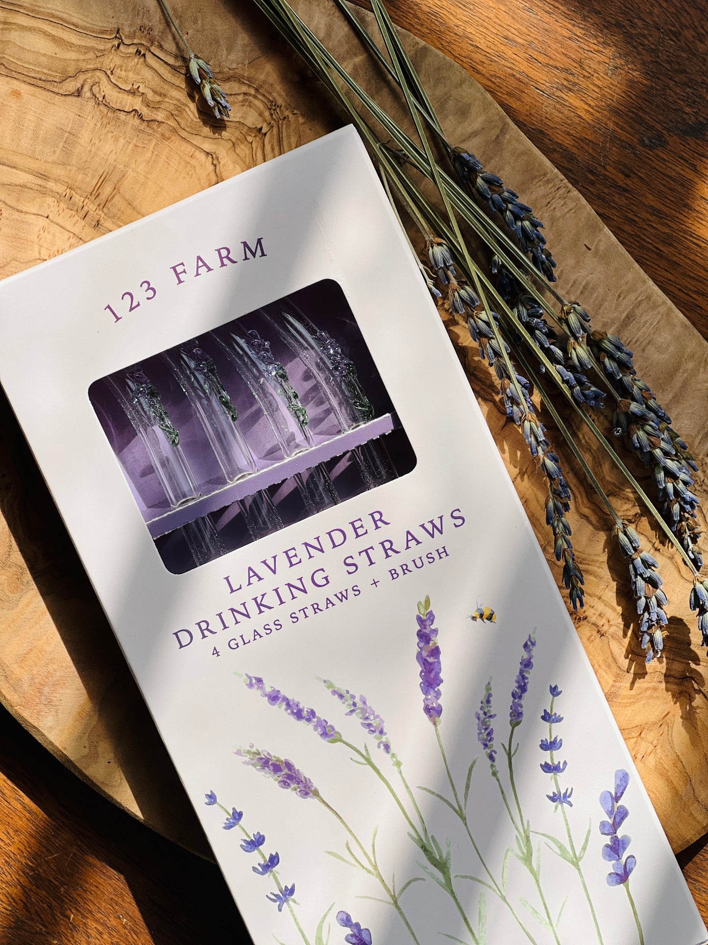 Lavender Drinking Straws