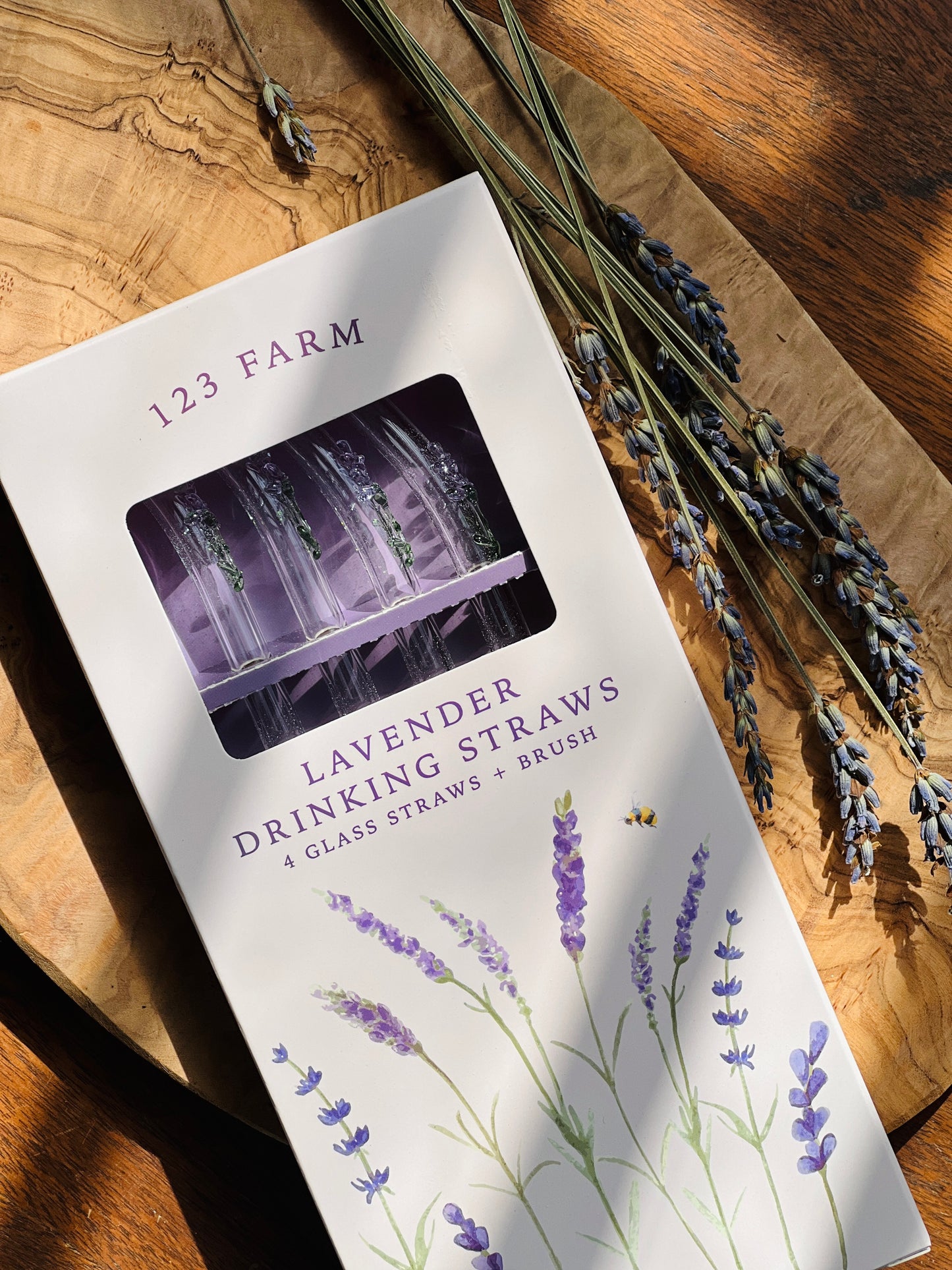 Lavender Drinking Straws