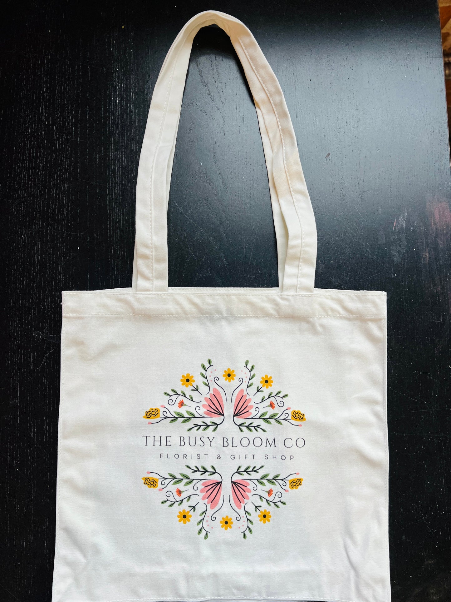 The Busy Bloom Co Canvas Tote