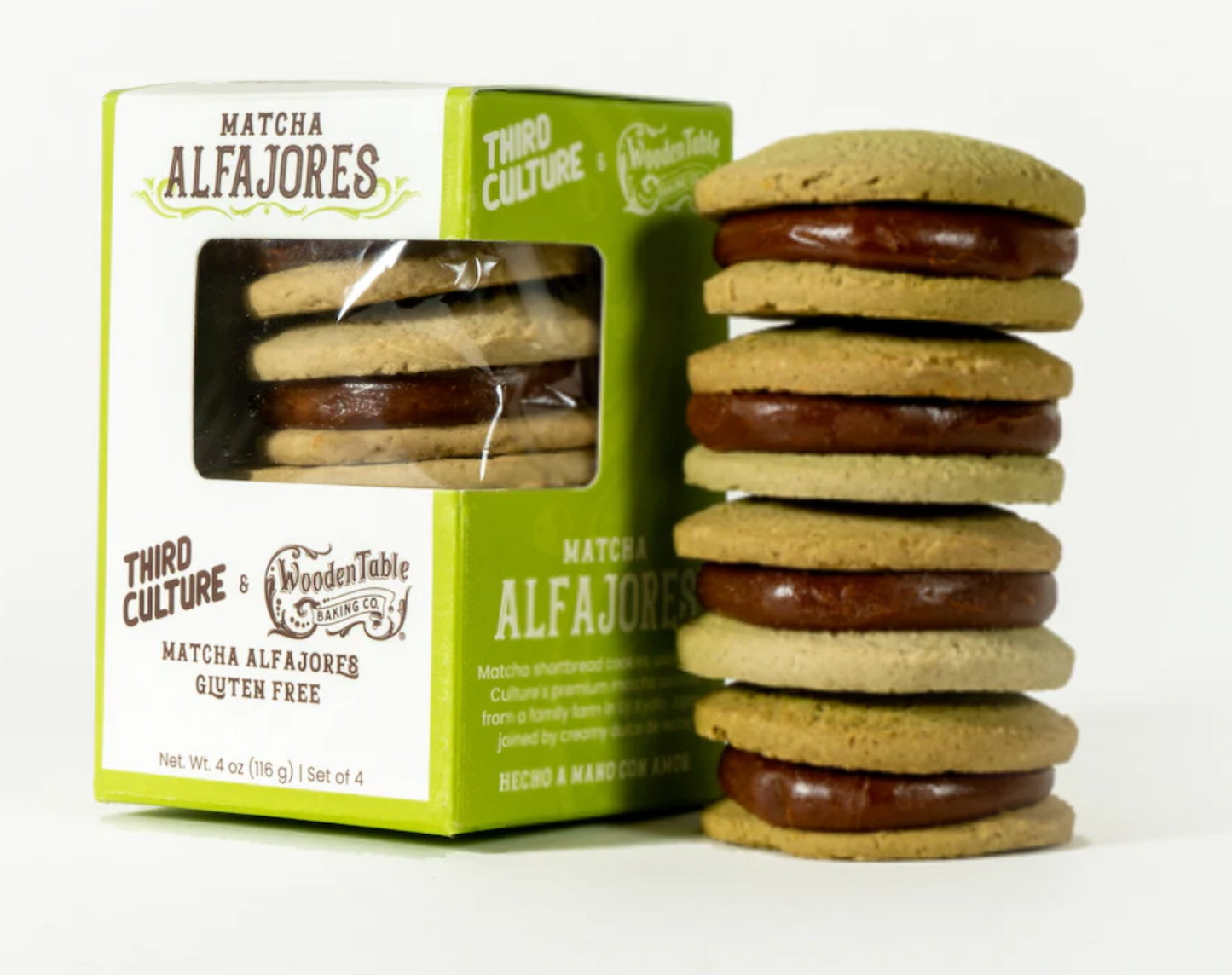 Matcha Alfajores Gluten-Free Cookies