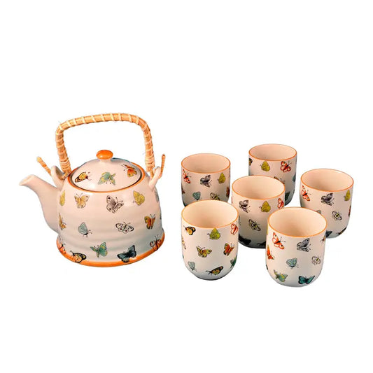 Butterfly Tea Set (6 Cups)