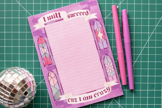 Notepad- I will succeed