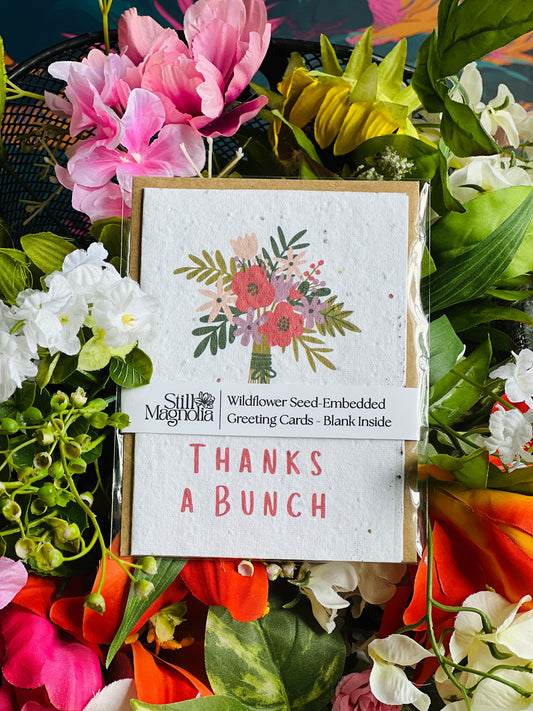 Wildflower Seed-Embedded Greeting Cards