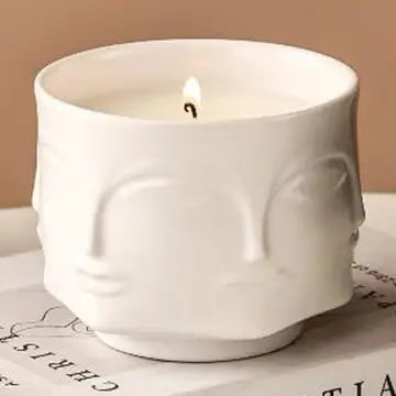 Buddha Lavender Soy Candle - White